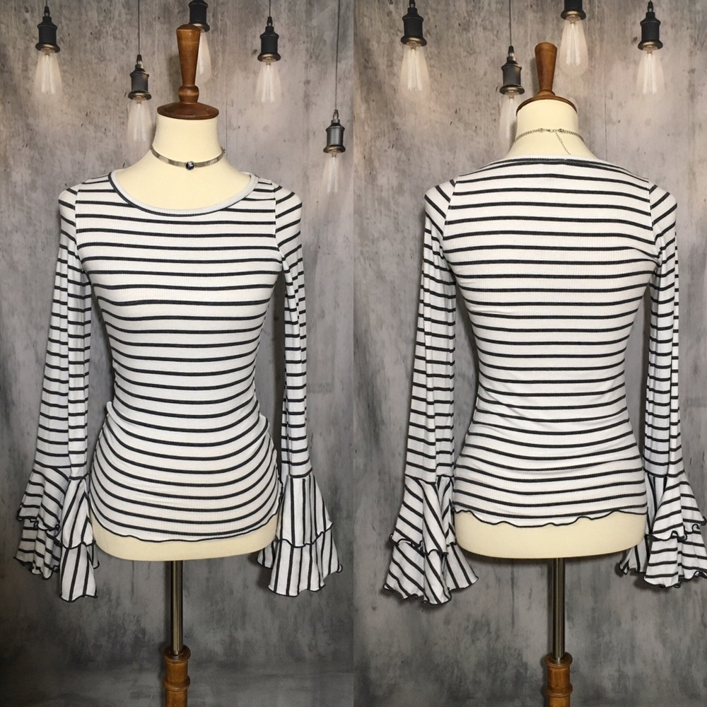 Free People Bell Sleeve Shirt